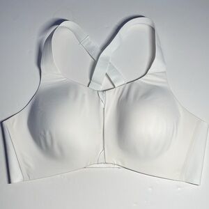 Knix Catalyst Bra Size 7 White 2024 Zipper Front Hook & Eye Back Adjustable